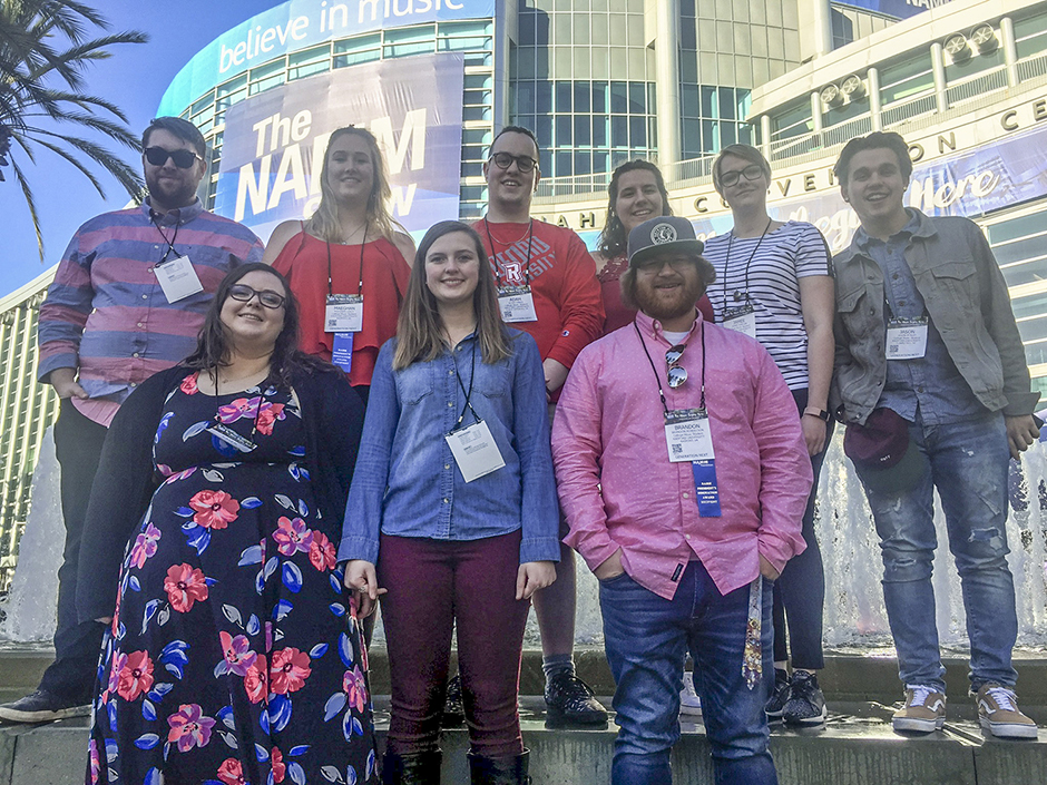Music Business Students at NAMM Showcase in California