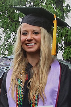 Maria Davenport at graduation 2014