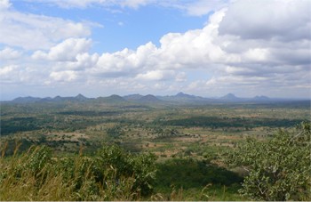 Rift valley ringed by the Mangochi escarpment