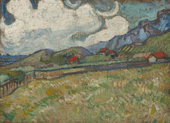 Wheat Field Behind Saint-Paul Hospital by Vincent Van Gogh