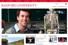 The new radford.edu