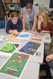 students in graphic design story