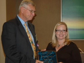 RU's alum Virginia Larsen receives the 2013 VASP School Psychologist of the Year award