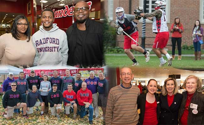 images from Family Weekend and Alumni Homecoming