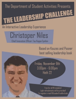 Photo of the poster advertisement for Chris Niles workshop