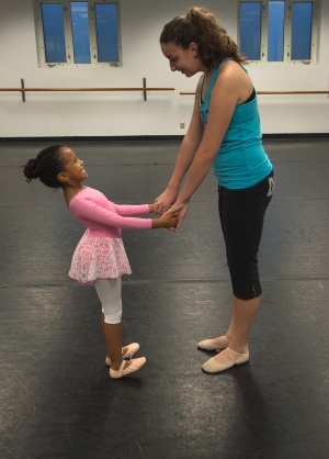 Photo of a RUBY instructor and student.