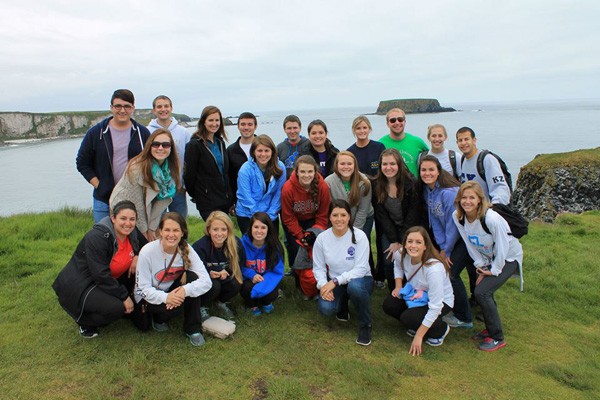 Study Abroad marketing students in Ireland.