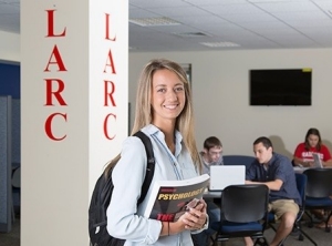 Photo of a student at the LARC