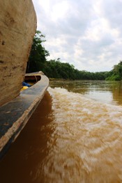 The Amazon River by boat