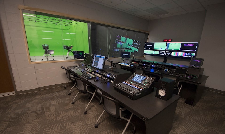video studio control room
