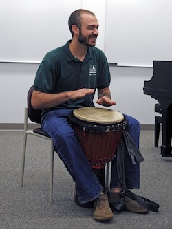 Anthony Kaseoru, a music therapy graduate student