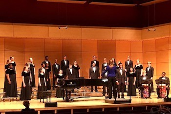 The high school choral invitational held in Performance Hall at the Covington Center in October.