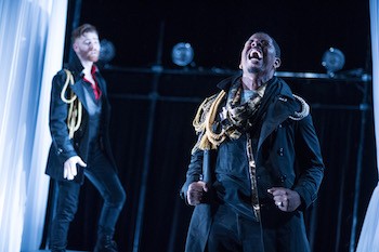 Production photograph of "Othello." Photo courtesy of National Players.