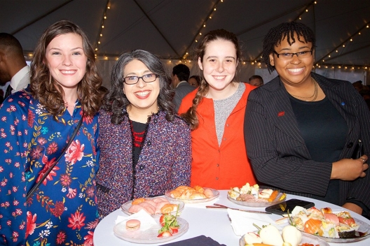 Student Government Association President Julianna Stanley, First Lady Marisela Rosas Hemphill and guests at the "Celebration of Giving" stewardship event.