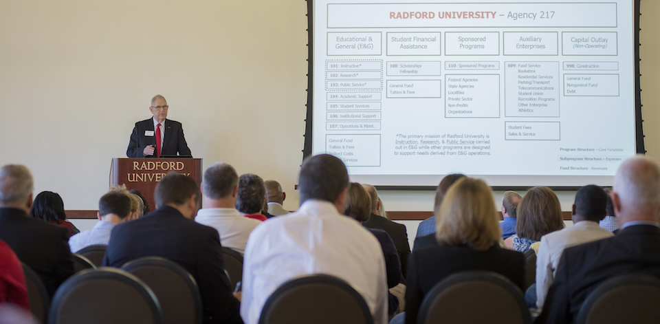 As Vice President for Finance and Administration and Chief Financial Officer, Alvarez has helped maintain Radford’s status as one of the most affordable public higher education institutions in the state.