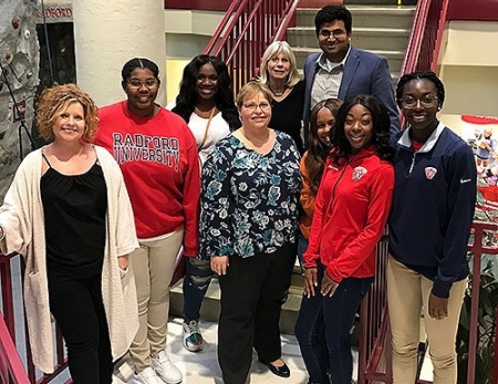 Two Radford University faculty members and a group of undergraduate student researchers are creating a professional development online course designed to further educate athletics trainers about sudden cardiac death.