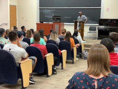 Ricky Jackson shared his story with Radford University students, faculty and staff.