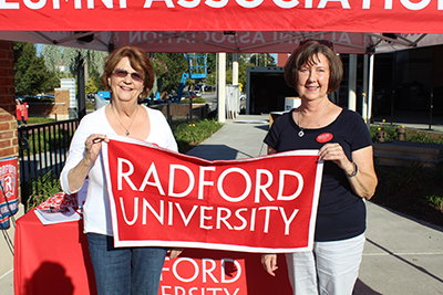 Left to right: Patsy Coulson ’71 and Judy Willis, retired Radford University employee.
