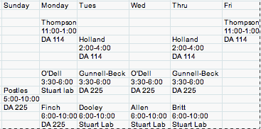 [PI schedule]
