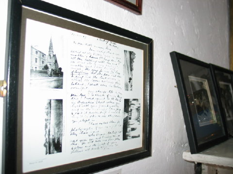 Closeup of Joyce's Letter
