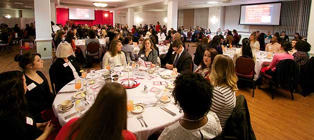RU students at the 2015 Protocol Dinner