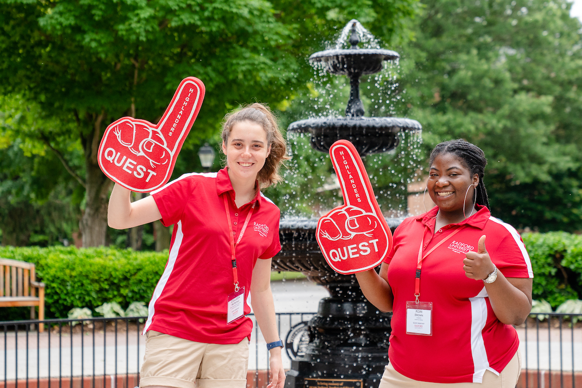 Radford University welcomes new members of the Highlander family during Quest 2019