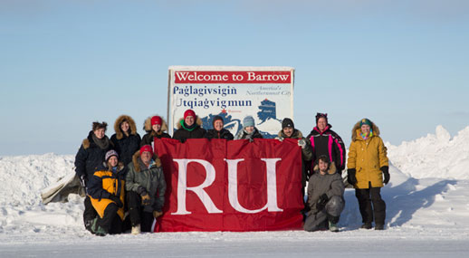 RU students in Barrow Alaska