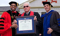 George Harvey, Sr. receives honorary degree during Spring 2017 Commencement