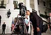 President Obama with telescope