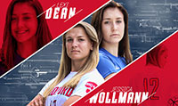 Jessica Wollmann, Big South Attacking Player of the Week and Lexi Dean, Big South Freshman of the Week.