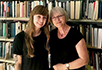 Graduate student Mikaela Kelley, left, and Professor of English Jolanta Wawrzycka, right.