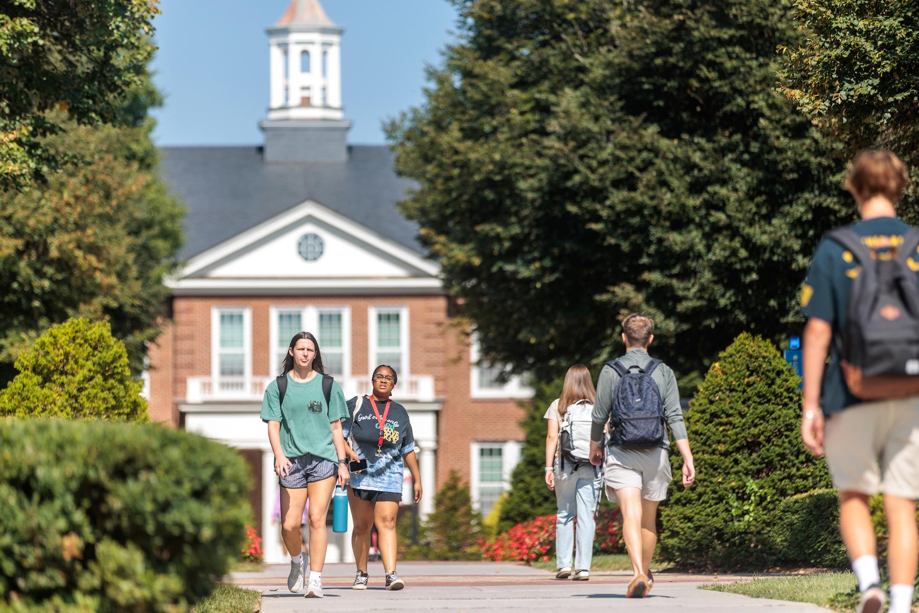 first day of class on main campus in Radford, VA