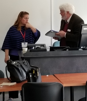 Professor Kelley and Dr. Kovarik discuss the panel