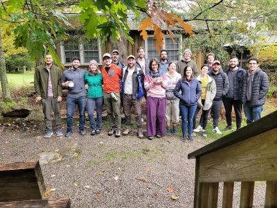 Group photo from the phylogatR data science workshop at the Mountain Lake Biological Station in VA, where undergraduate research students from my lab interacted with researchers from across the globe. 
