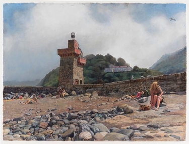 painting of lighthouse by Ken Smith