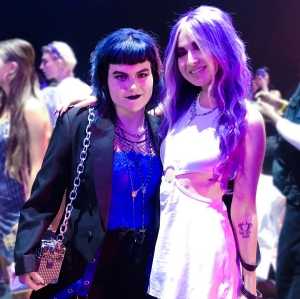 Smith poses with Internet-girl, a top-seller on the Depop platform