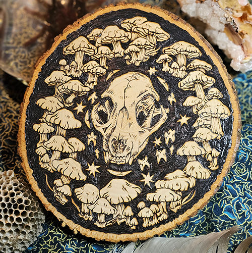 Cat Skull in Fairy Circle 500-72