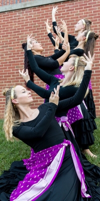 Dept. of Dance students pose for a promotional photo