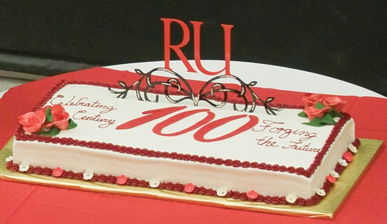 RU Centennial cake
