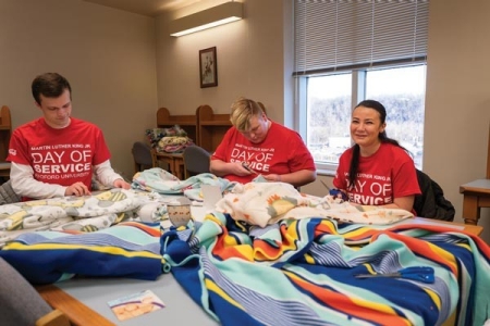 A record number of students, faculty and staff joined the Day of Service.