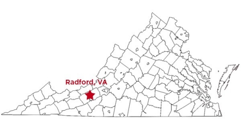 Where we are located on a Virginia map