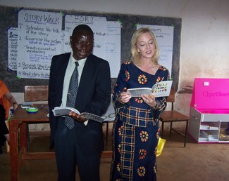 Jennifer Jones with a Malawi Educator