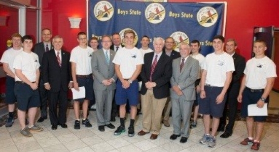 Boys State delegates with Virginia legislators