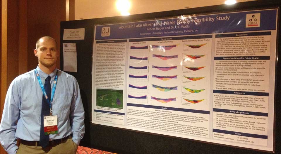 Robert Huber was recognized at the annual meeting of the Association of Engineering and Environmental Geologists’ (AEG) annual meeting