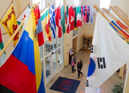 cook Hall flags 