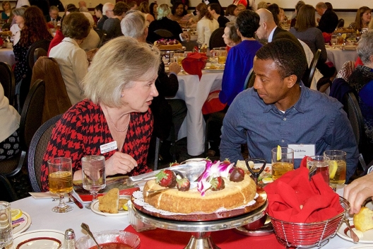 The Partners in Excellence Celebration luncheon, held April 6, 2018, in Kyle Hall, gave scholarship beneficiaries and benefactors the unique opportunity to meet one another.