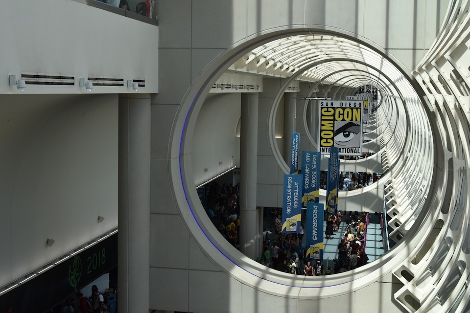 A view of part of the Comic-Con floor.