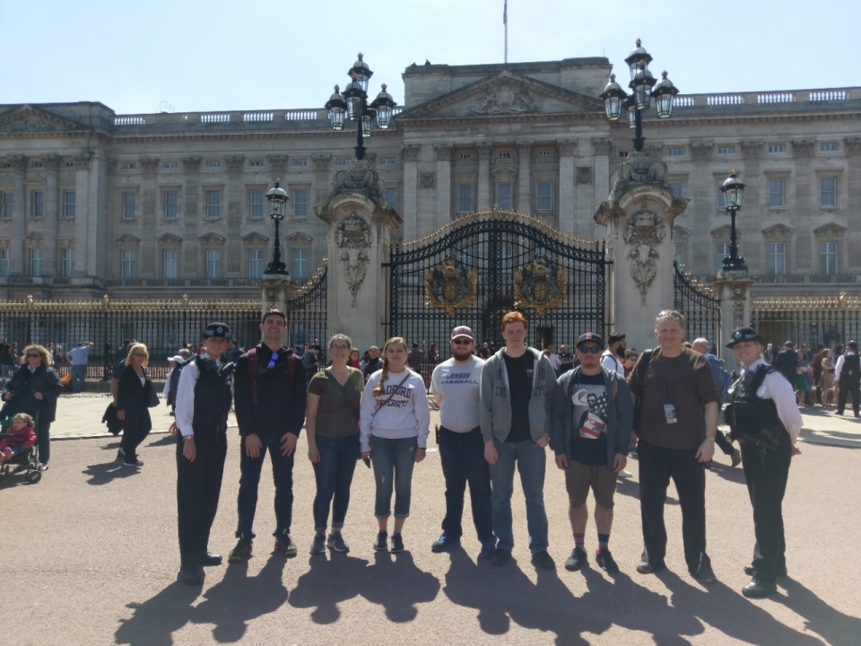 Outside of Buckingham Palace