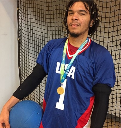 Freshman Sean Walker has won trophies, medals and an MVP honor while competing around the United States and internationally in goalball, a sport in which participants have some degree of visual impairment.