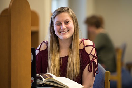 Sophomore Aubree Marshall is making the most of her time at Radford University 